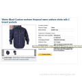 Unisex uniform Custom Workwear Pants cotton safety clothes with plastic zipper
